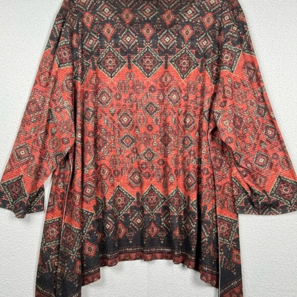 Ruby Rd Womens Asymmetrical Hemline Tunic Plus Size 3X - Picture 5 of 7